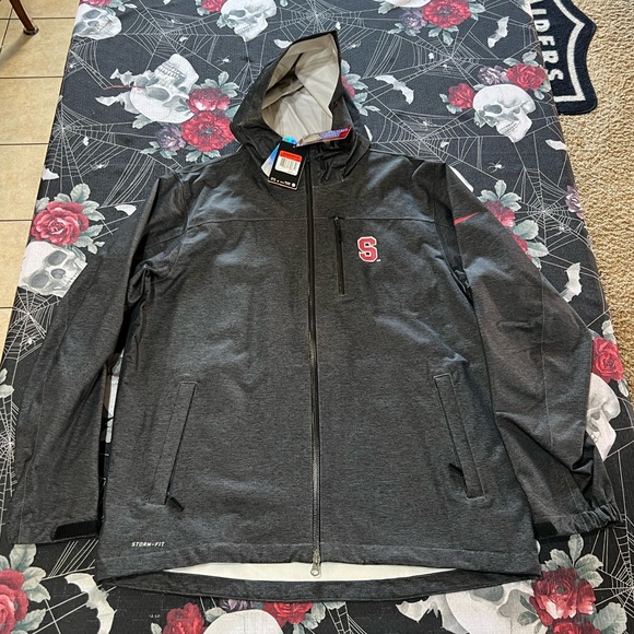 RARE 2012 NIKE STORM-FIT WATERPROOF STANFORD CARDINALS JACKET SZ MENS LARGE NWT - Picture 1 of 13
